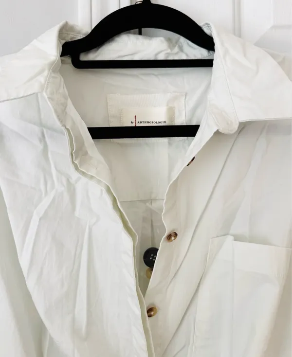 Anthropologie Twofer Buttondown Shirt Dress, Size M - Image 10