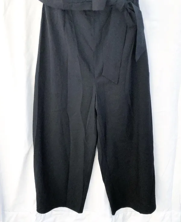 Astr The Label | Nwt Zion Strapless Tie Waist Wide Leg Jumpsuit In Black Large - Image 15