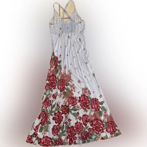 NWOT Free People Get to You Printed Maxi Dress Hydrangea Combo Size xs - Image 5