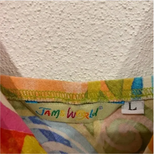 Jams World Floral Maxi Dress Size Large EUC - Image 4