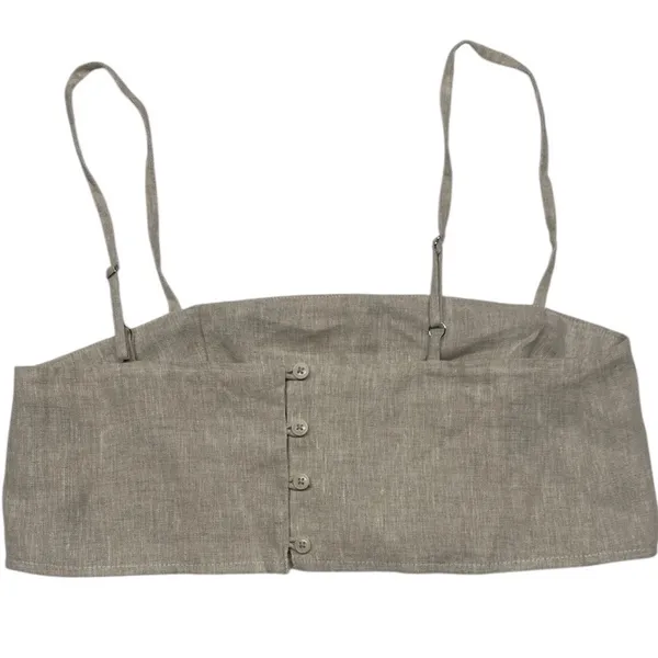 Reformation Natural Linen Fabric Size 10‎ - Image 4