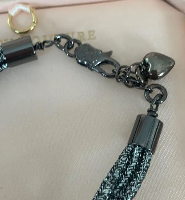 black metallic cord bracelet - Image 6