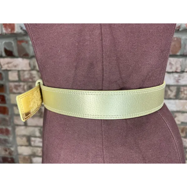 Nine west belt Genuine leather gold y2k small - Image 6