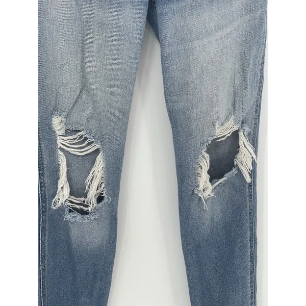 Hollister Co Jeans Womens Size 00R Ultra High-Rise Mom Jean Blue Denim Q0007‎ - Image 5