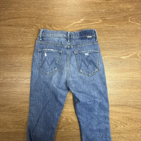 Mother Superior The High Waisted Smokin Double Ankle Jeans Women 25 Crop USA - Image 11