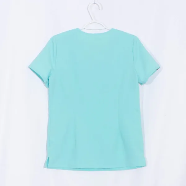 FIGS Casma Three Pocket Scrub Top in Aqua Blue Size XS - Image 8