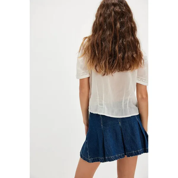 Free People We The Free Madison Ave Denim Mini Skirt Size 30 New with tags - Image 3