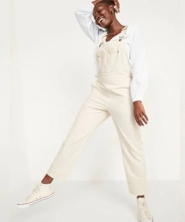Old Navy Cream Overalls - Image 2