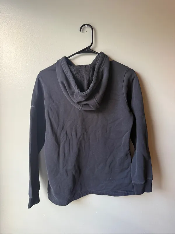 Columbia Black Logo Pullover Hoodie Women’s Size Small - Image 6