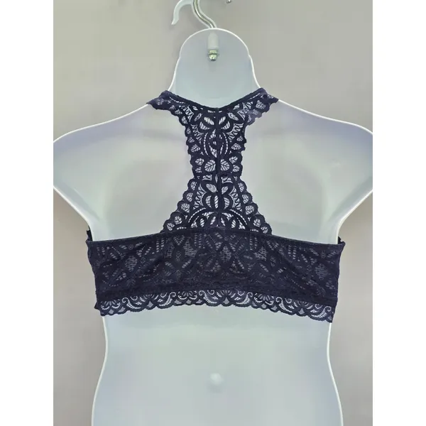 Maurices Navy Blue Romantic Boudoir Bridal Cottage Lingerie Feminine Lace Bra XL - Image 2