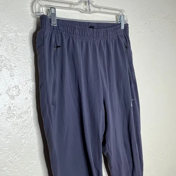 Nike Thermal Jogger‎ Pants Athleisure Cozy Essential Women Gray Purple Medium - Image 2