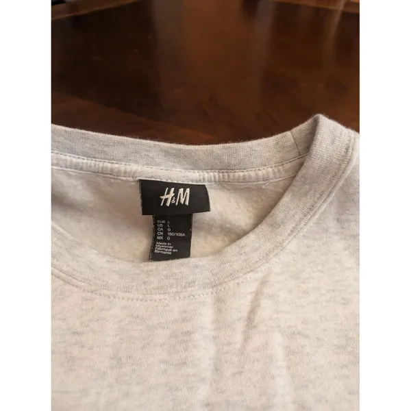 H & M Good Fortune Sweat Shirt Size L - Image 5