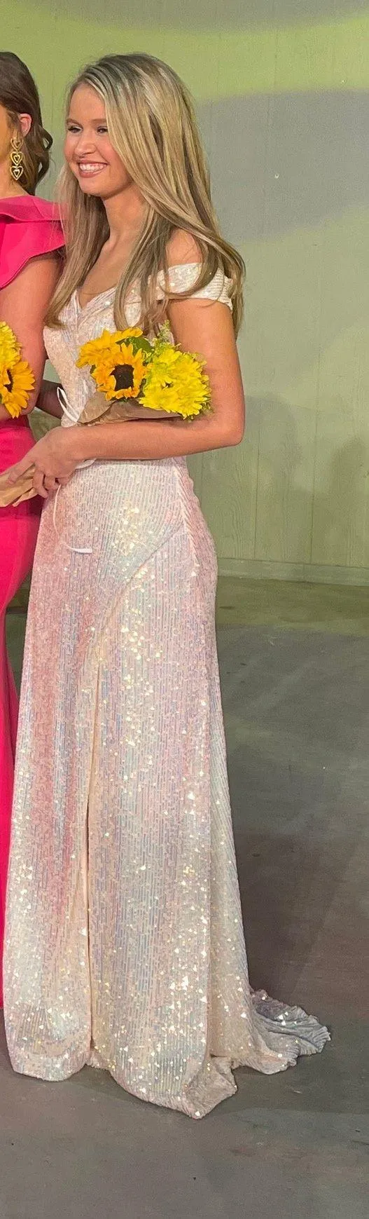 White Pageant / Prom Dress - Image 2