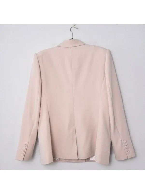 NWT Generation Love Arielle Crepe Blazer XXL Latte Double Breasted - Image 9