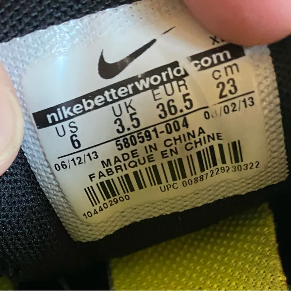Nike Women’s Free 5.0 Running Sneakers 580591-004 size 6 - Image 9