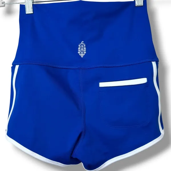 Free People Movement FP NWOT Sapphire Skies Combo Island Time High Rise Shorts - Image 6