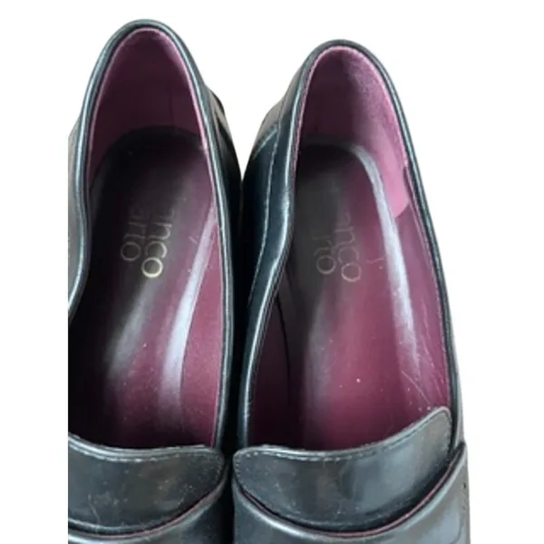 Franco Sarto Black Lug Loafers - Image 7