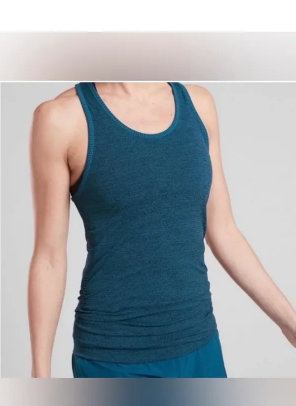Athleta Deep Teal Racerback Tank   - Image 2