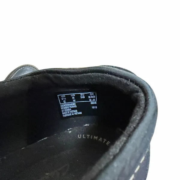 Clarks Black Leather Ashland Lane Q Slip On Loafers Sz 8 - Image 6