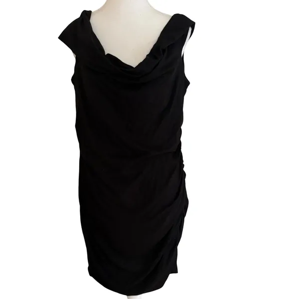 REFORMATION Raydon Knit Black Off‎ The Shoulder Dress Size XL - Image 2
