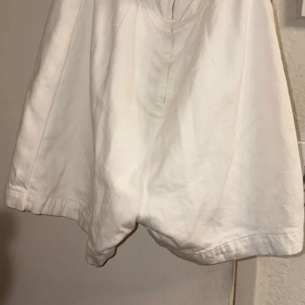 ✨REFORMATION Pamela Halter Denim Mini White Sz 0 Dress✨ - Image 6