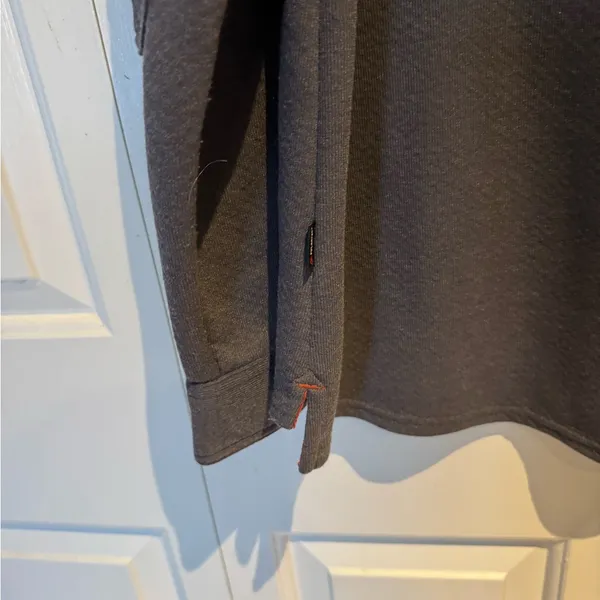 L.L. Bean Polartec Charcoal Shirt Jacket Gray Size XL - Image 3