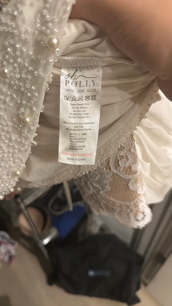 Oh Polly Deep Plunge Embellished Dress - Image 9