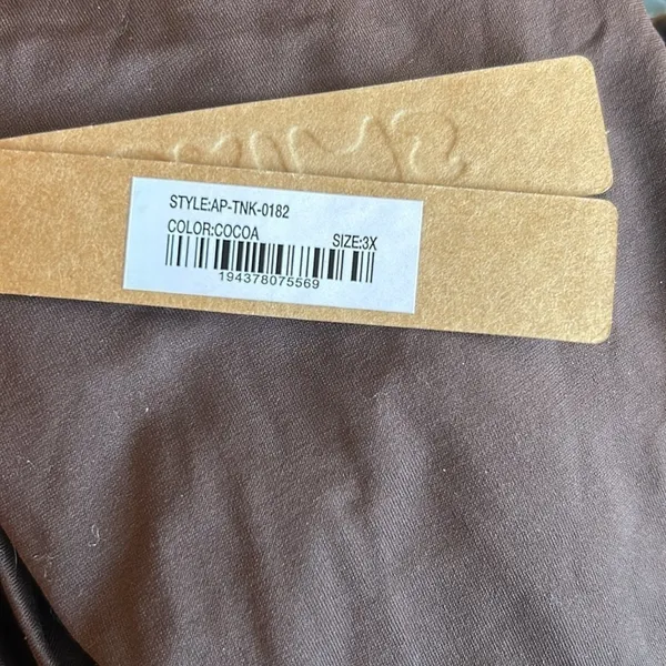 SKIMS G1 Cocoa Smoothing Collection Butter Tank Top Sz 3X 0182 NWT - Image 5