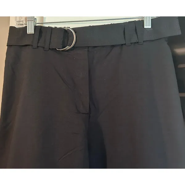 Laundry by Shelli Segal NWT Women's SZ M Belted Wide-Leg Cropped Pants Holiday - Image 3