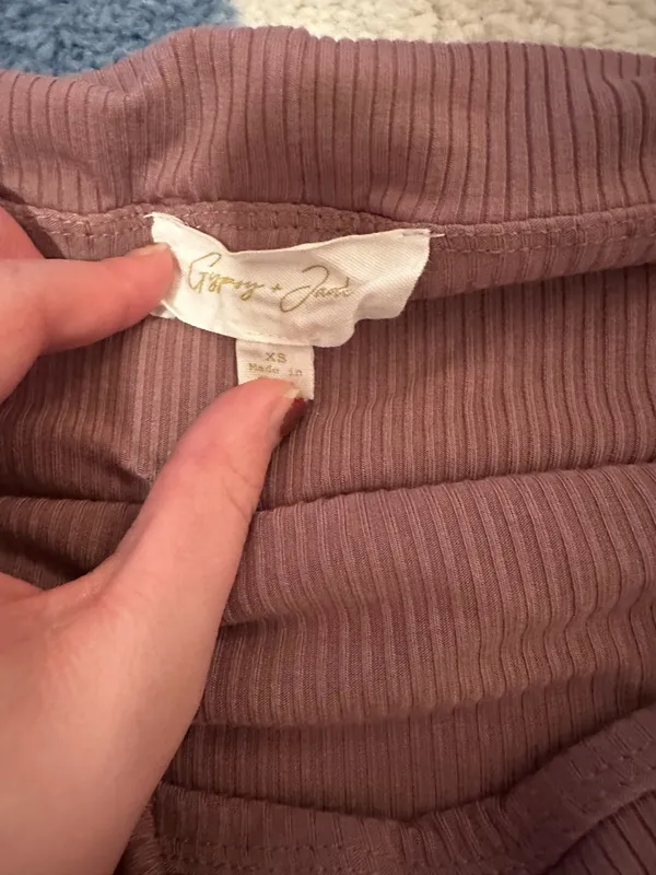 Brown off the shoulder top Size XS - Image 2