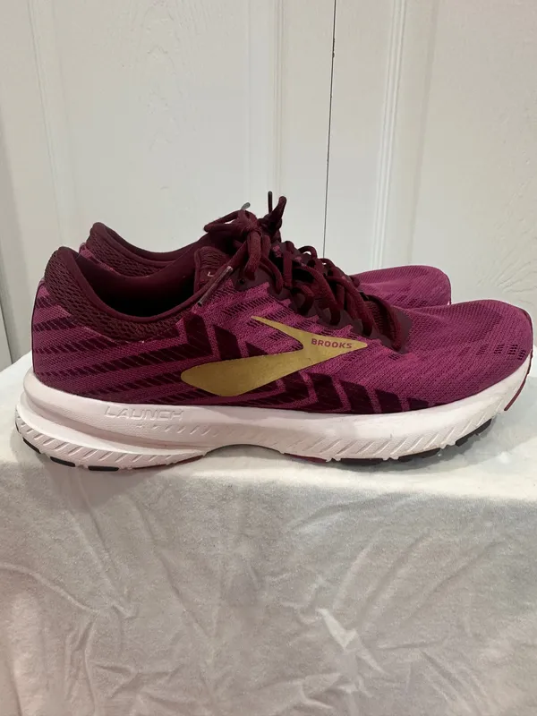 Brooks Launch 6 Running Shoes Beetroot Pink Gold Women's Size 9 Medium B - Image 4