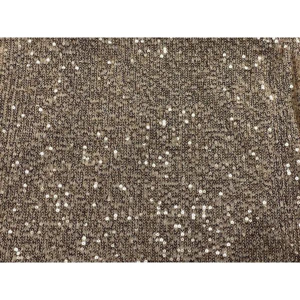 Sparkly Rose Gold Sequin Camisole Cowl Neck Tank Top Cropped Party Clubwear - M - Image 4