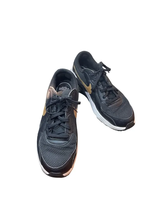 Nike Air Max Excee womans black gold leather low top sneakers sz 9.6 SKU 10-391 - Image 14