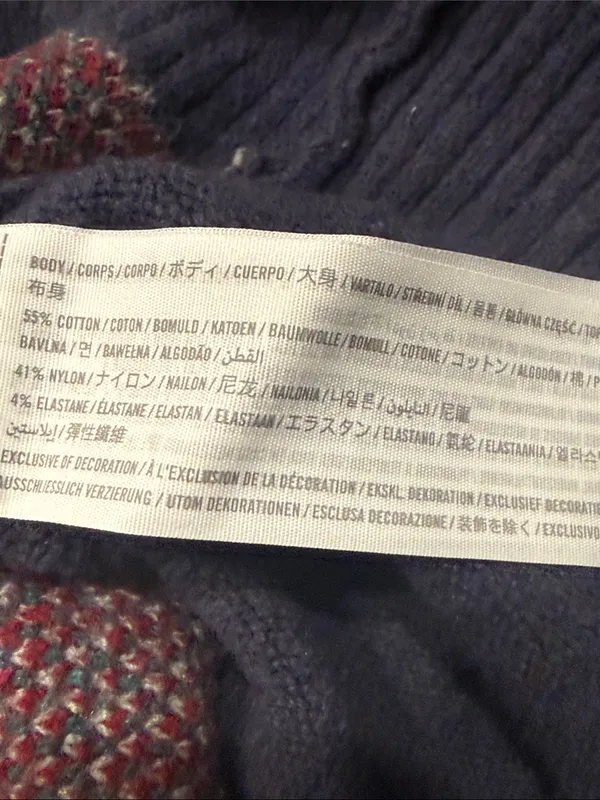 Abercrombie & Fitch crew neck floral soft A&F sweater size large . - Image 5