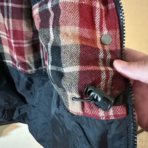 Woolrich Black Lined Jacket, Size L - Image 5