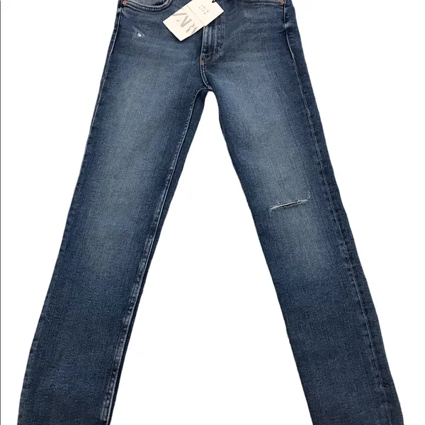 Zara skinny torn Vintage high rise jeans-8 - Image 8