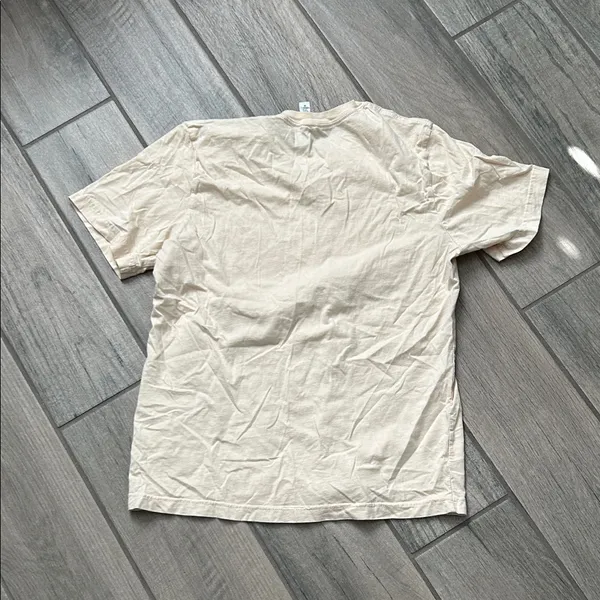 Bella Canvas Cream Graphic Tee with Multicolor Text - Image 4