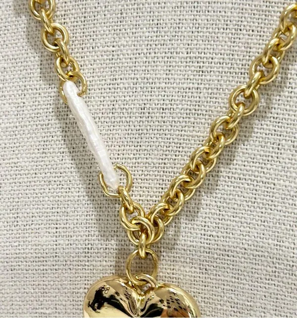 Coach Gold Heart Charm Necklace NWT - Image 6