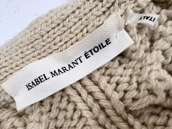 Isabel Marant Etoile Cable Knit Wool Zip Cardigan Sweater - Image 7
