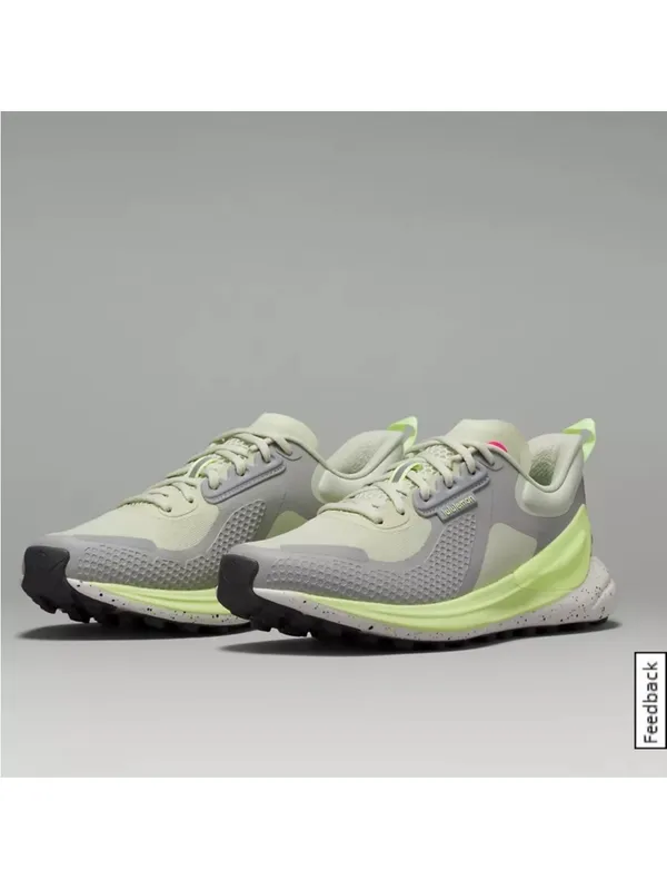 Lululemon Blissfeel Trail Run Dewy Sneakers Tennis Shoes Green Gray Pink 8 - Image 6