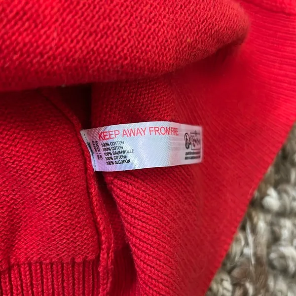 Free People Beach Red Tie Cardigan Size Medium - Image 7
