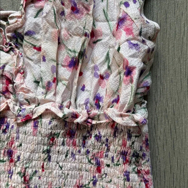 Floral Pink Mini Dress - Image 3