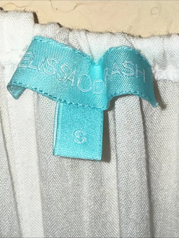 Melissa Odabash White Dress with Turquoise Label - Image 2