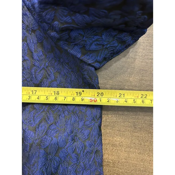 NWT TCEC Navy Blue Jacquard Mini Dress Sz Large Homecoming Wedding Cocktail - Image 3