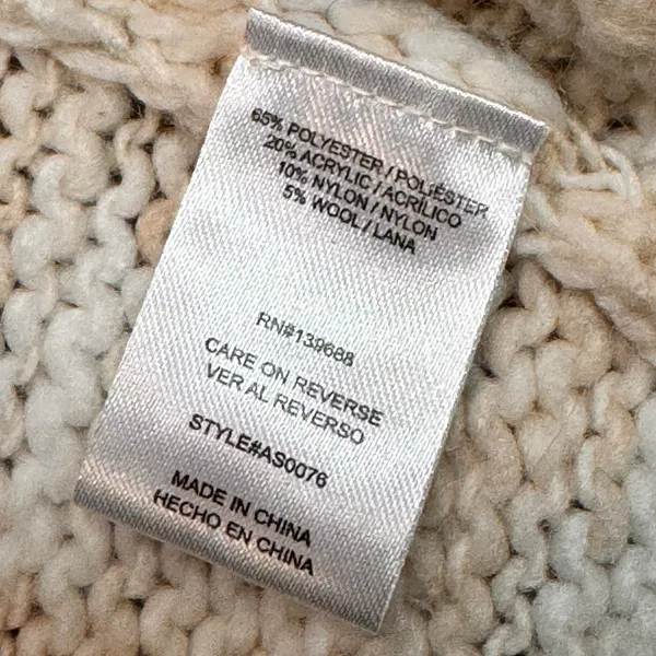 Penelope Rose Open Front Cardigan Duster Sweater XSmall Small Cream‎ Knit - Image 5