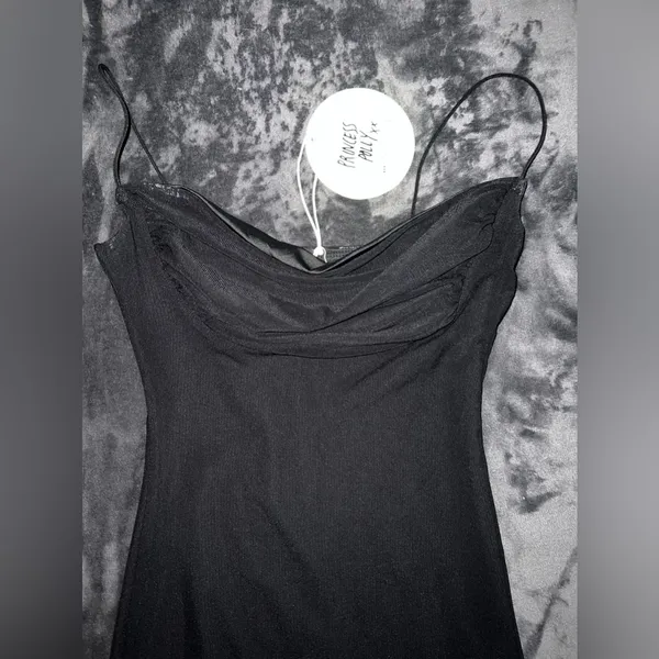Princess Polly Sugar Mini Dress in Black Size 2 New with tag - Image 9