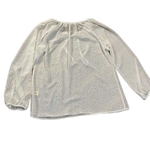 Anthropologie Dylan white‎ eyelet blouse sz M - Image 2