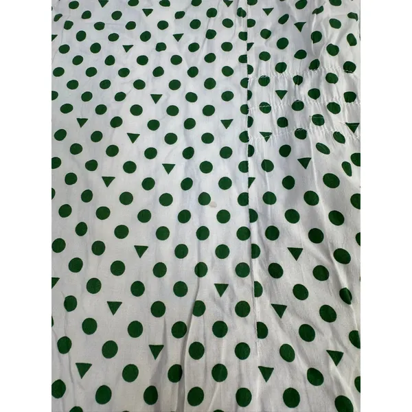 Handmade Green‎ Polka Dot Peter Pan Collar Sleeveless Mini Dress Cottagecore - Image 10