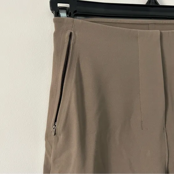 Lululemon Smooth Fit High Rise Flare Leg Pull On Casual Neutral Pants Tan 27in 0 - Image 5