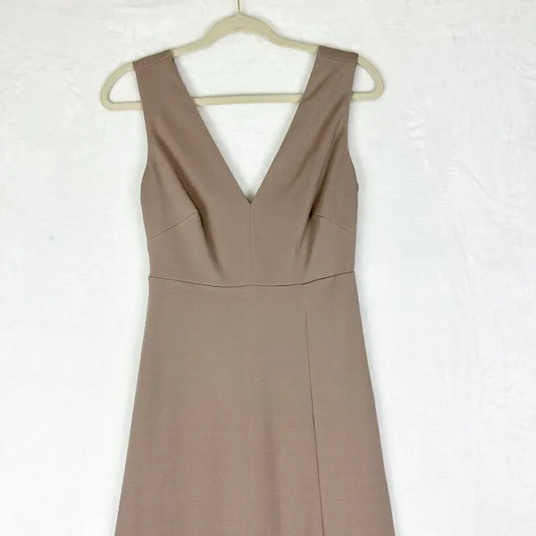 Birdy Grey Shamin Dress Size Small Taupe NEW Bump Friendly Bridesmaid Formal - Image 6